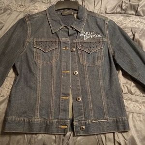 Harley Davidson Women's dark denim jacket
